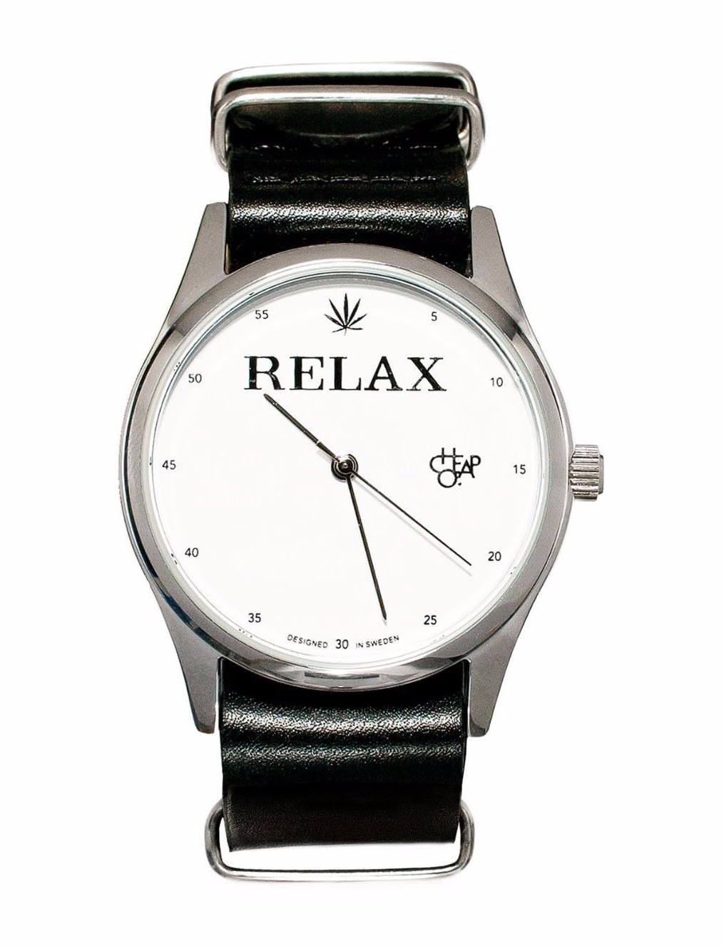 Купить Наручные часы Cheapo CHPO 420 Marijuana Relax Black Leather Strap 14227QQ Analog Wrist Watch, цена 8 277 руб — (272719638537)